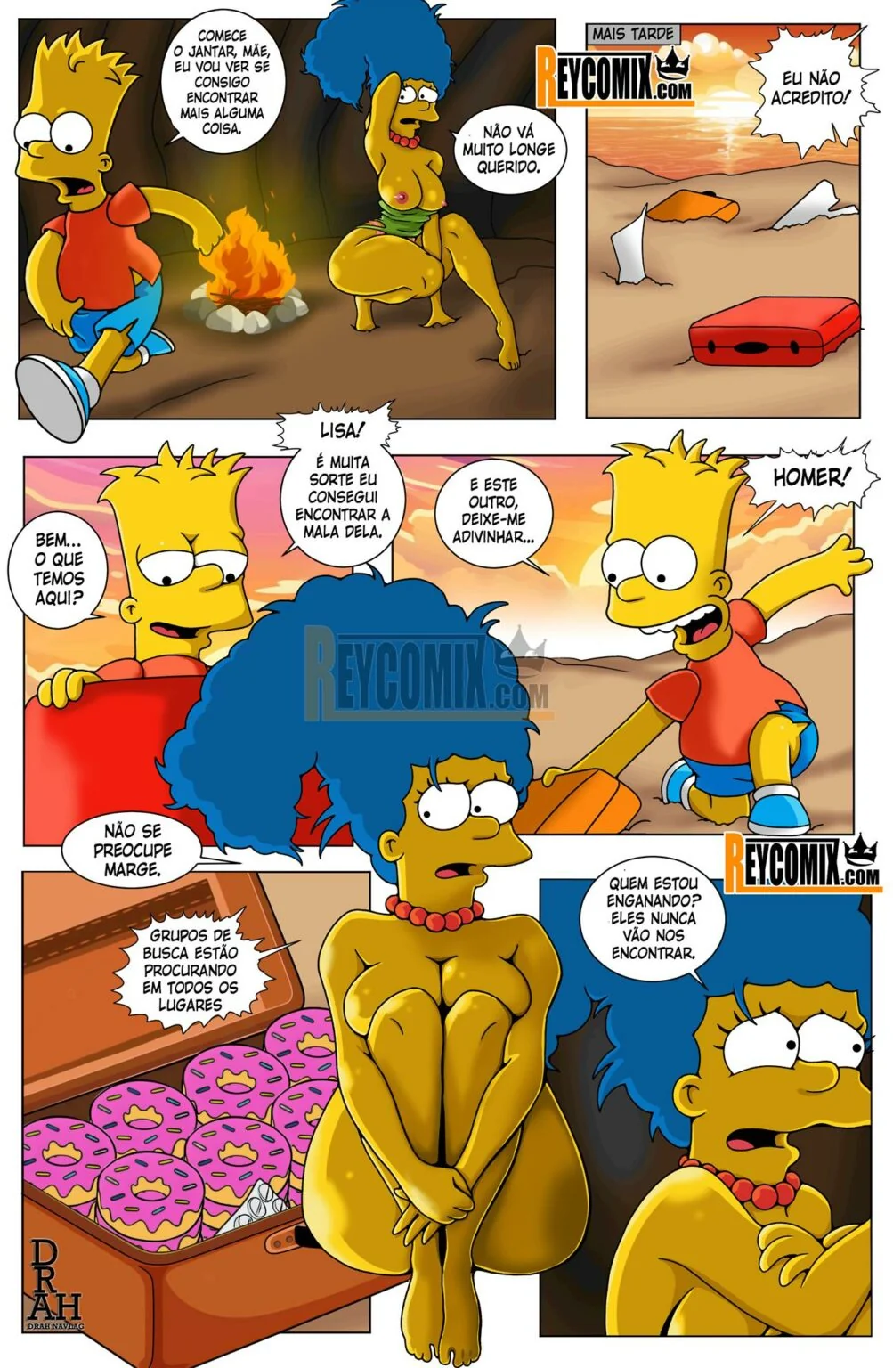 Bart Fode Marge na Ilha Deserta – Hentai HQ Brasileiro