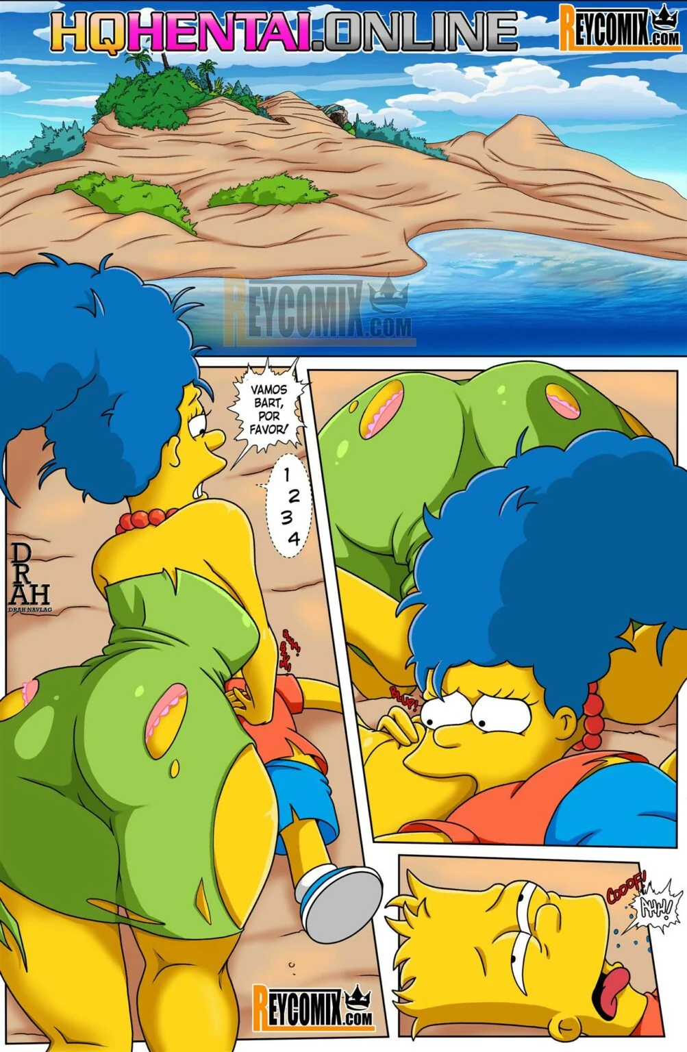 Bart Fode Marge na Ilha Deserta – Hentai HQ Brasileiro
