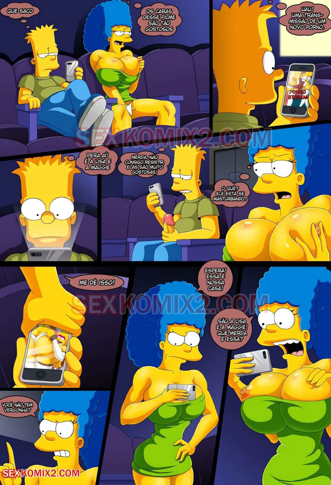 As Safadas dos Simpsons: Rumo ao Planeta Orgasmo em HQ Brasileiro