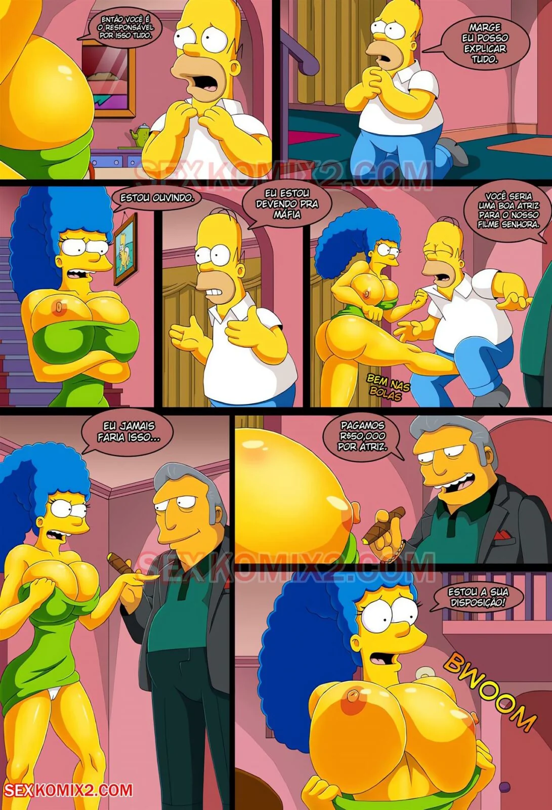 As Safadas dos Simpsons: Rumo ao Planeta Orgasmo em HQ Brasileiro
