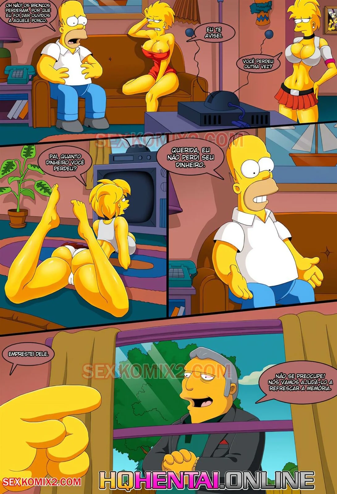 As Safadas dos Simpsons: Rumo ao Planeta Orgasmo em HQ Brasileiro