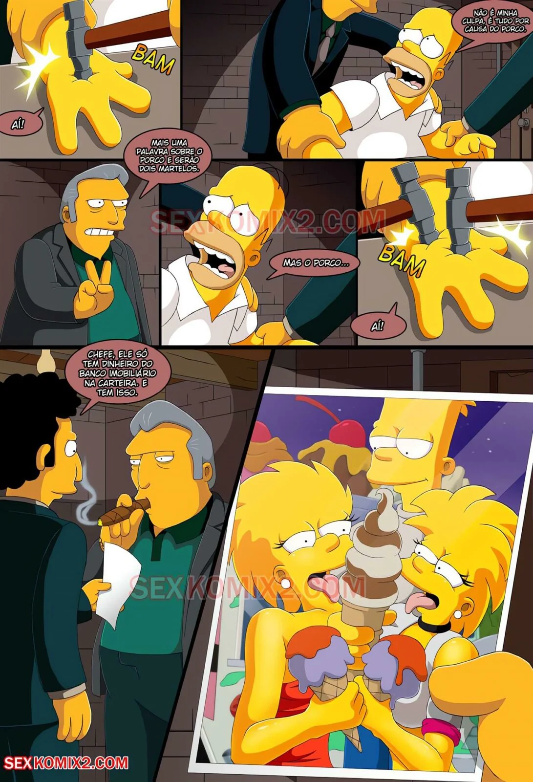 As Safadas dos Simpsons: Rumo ao Planeta Orgasmo em HQ Brasileiro