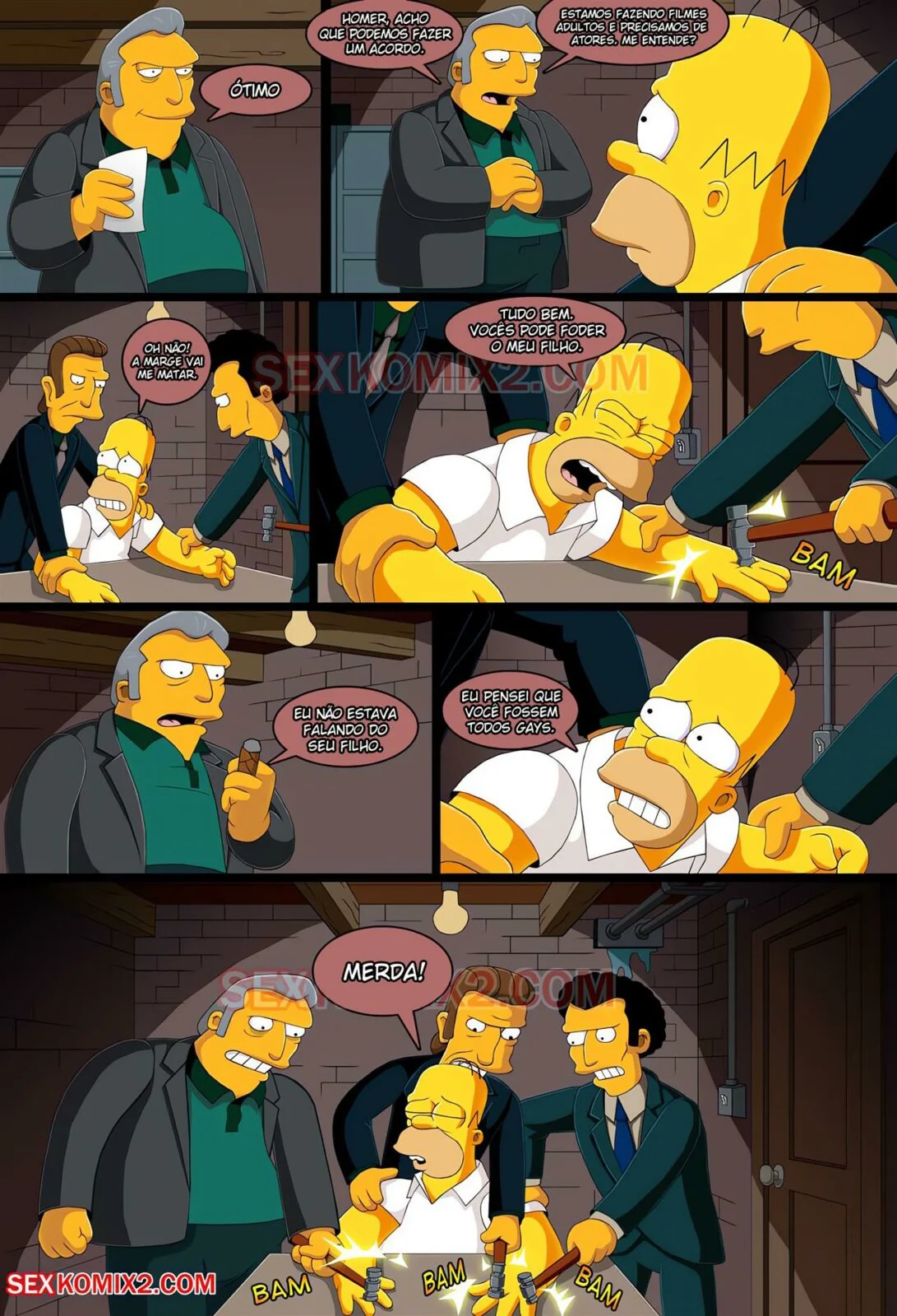 As Safadas dos Simpsons: Rumo ao Planeta Orgasmo em HQ Brasileiro