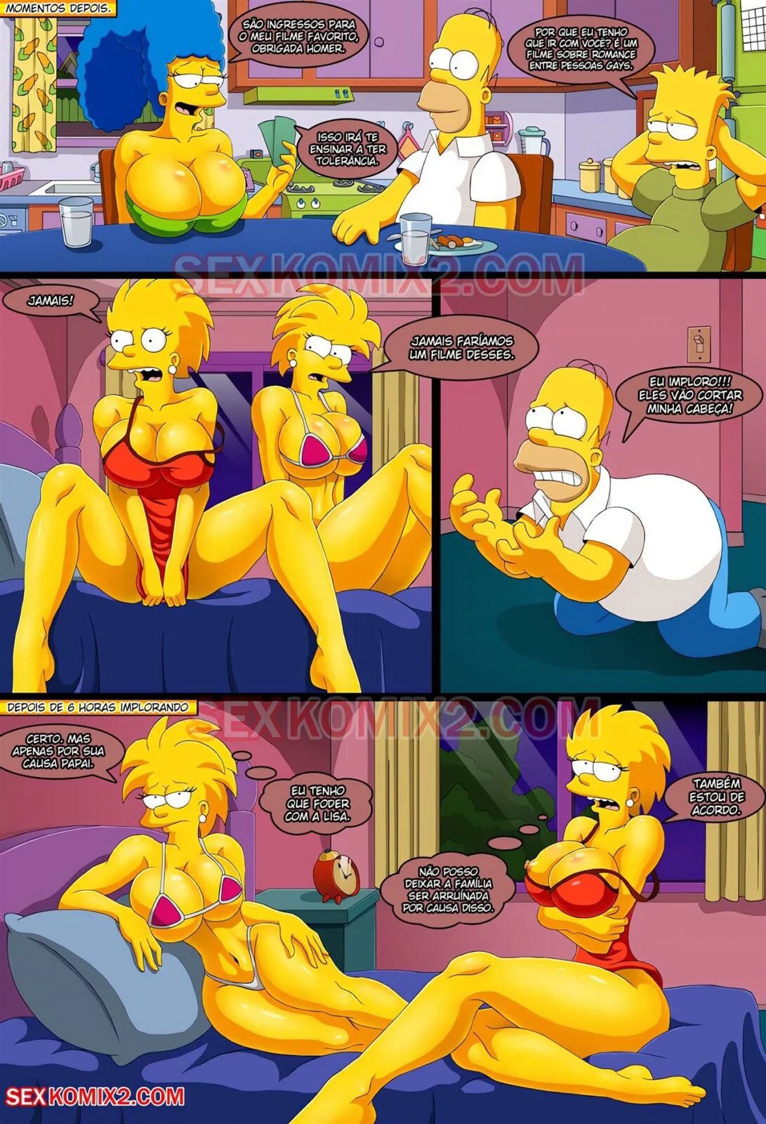 As Safadas dos Simpsons: Rumo ao Planeta Orgasmo em HQ Brasileiro