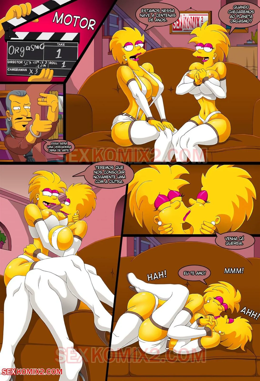 As Safadas dos Simpsons: Rumo ao Planeta Orgasmo em HQ Brasileiro