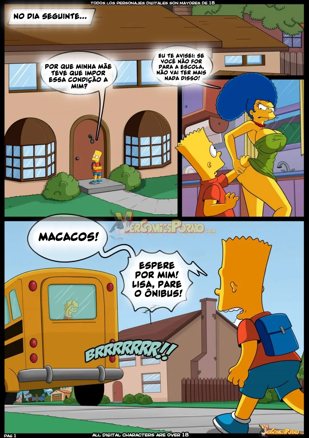 Bart e Marge Simpsons: Velhos Costumes VL.09 – Hentai HQ Brasileiro