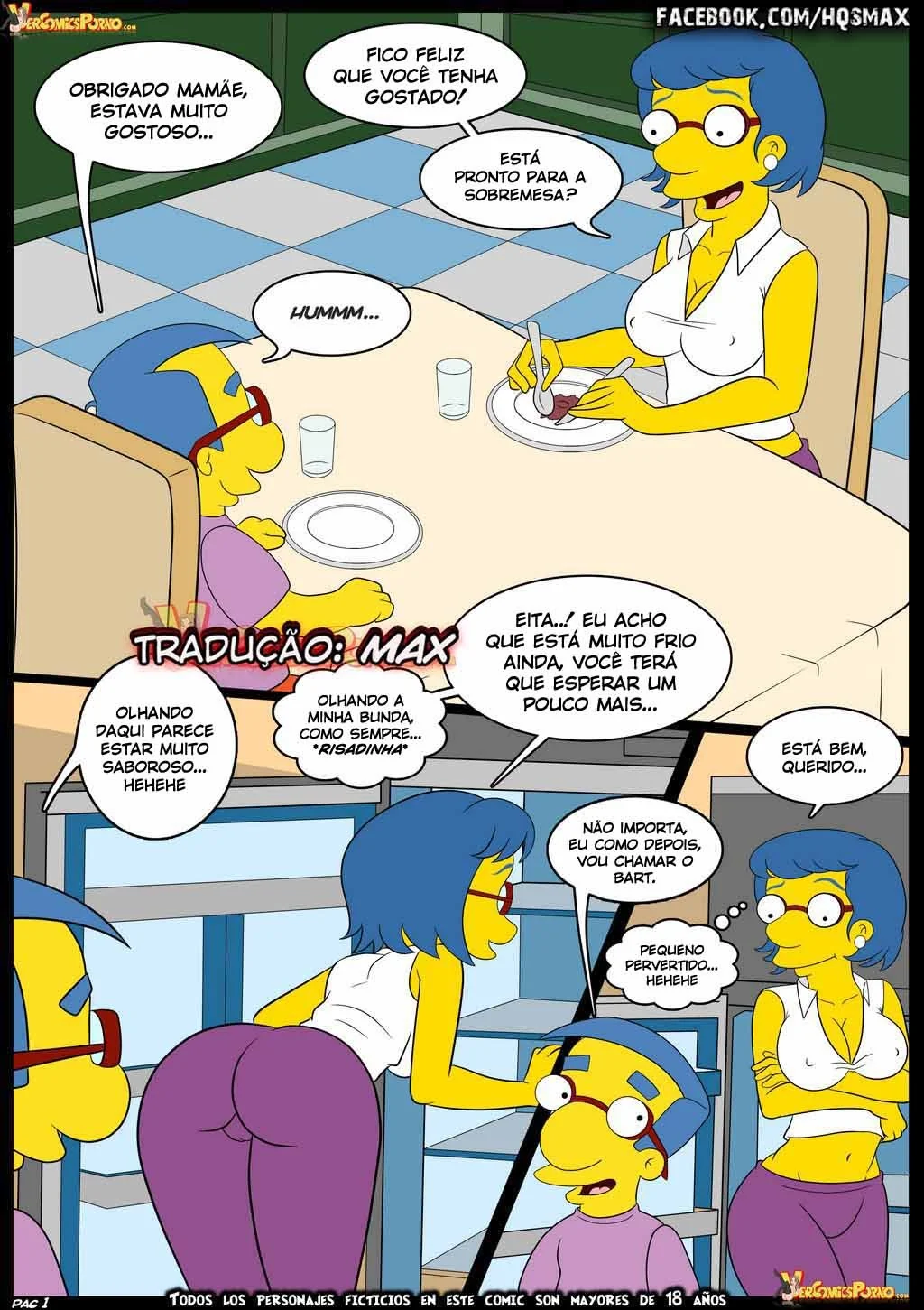 Os Simpsons Hentai: Velhos Costumes VL.06 – Muita Buceta e Pica em Família Safada! Em HQ Brasileiro