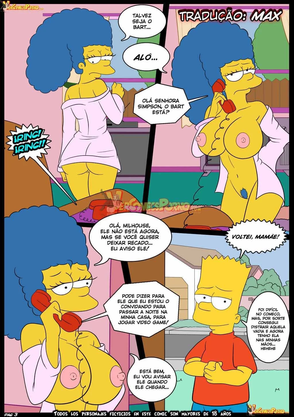 Os Simpsons Hentai: Velhos Costumes VL.06 – Muita Buceta e Pica em Família Safada! Em HQ Brasileiro