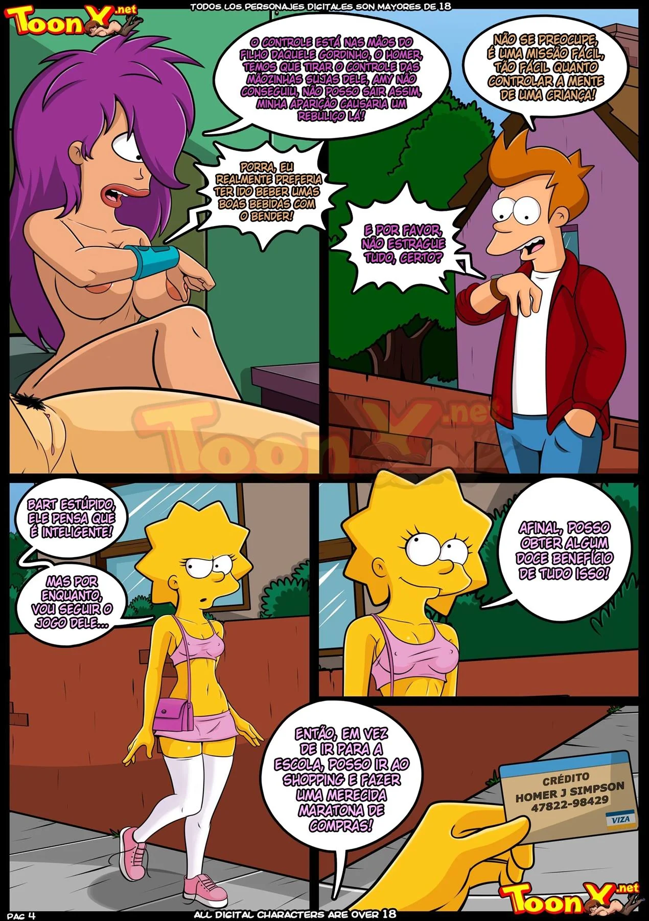 Simpso-rama 3: Bart controla mentes e transforma piranhas em Simpsons Hentai HQ Brasileiro