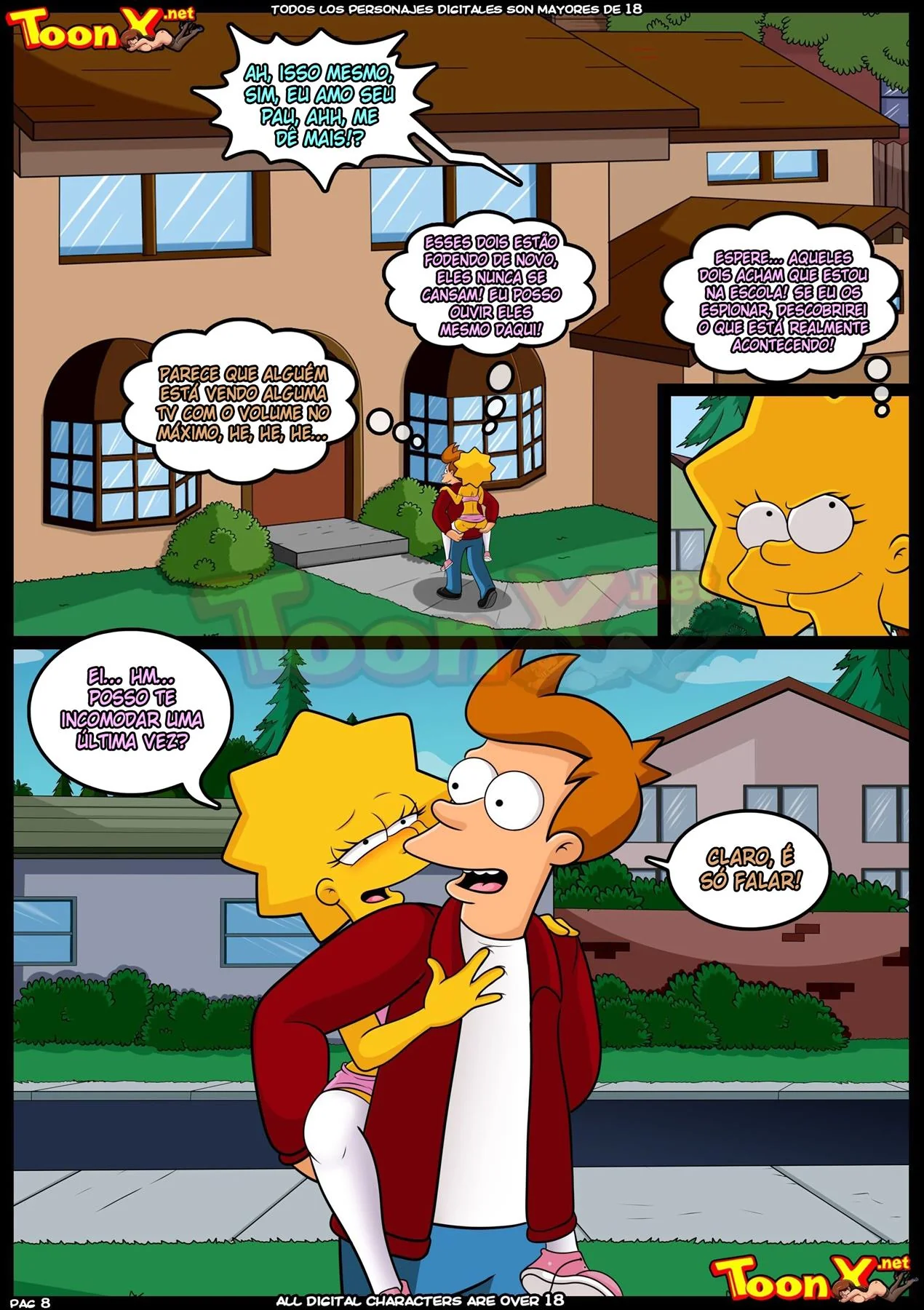 Simpso-rama 3: Bart controla mentes e transforma piranhas em Simpsons Hentai HQ Brasileiro