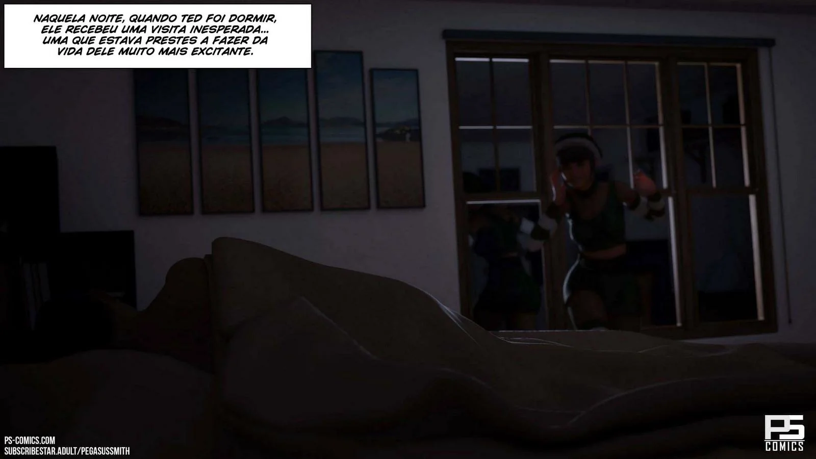 A Estrela Cadente do Desejo – Ted Encontra sua Piranha de Natal em um Hentai HQ Brasileiro