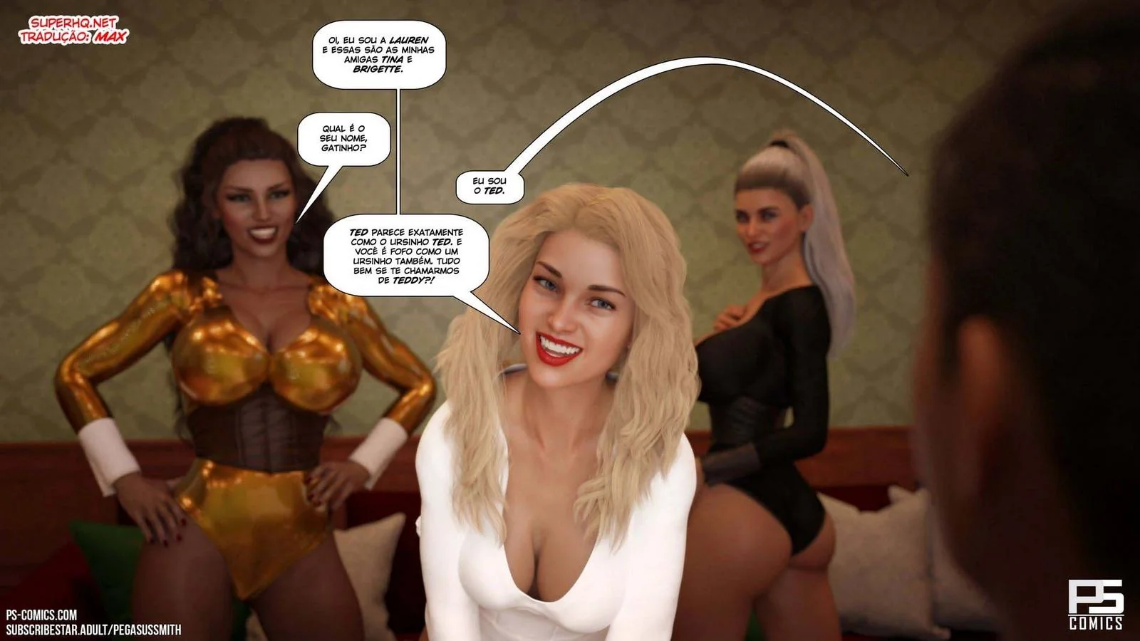 A Estrela Cadente do Desejo – Ted Encontra sua Piranha de Natal em um Hentai HQ Brasileiro