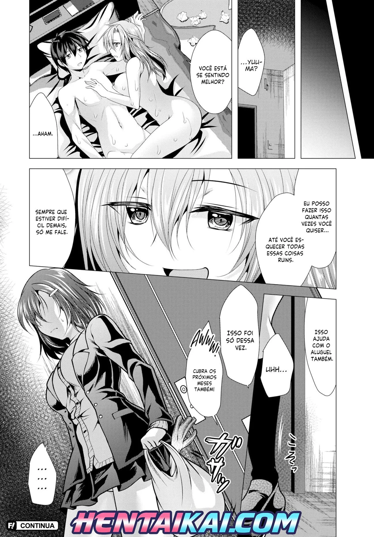 Pagando o aluguel com sexo: Ryouka piranha ajuda Youma a quitar a dívida em hentai HQ