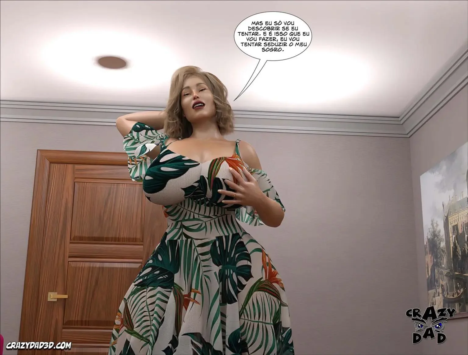 Madison Piranha: Trepando com o Filho e sonhando com a Pica do Sogro em Hentai HQ Brasileiro