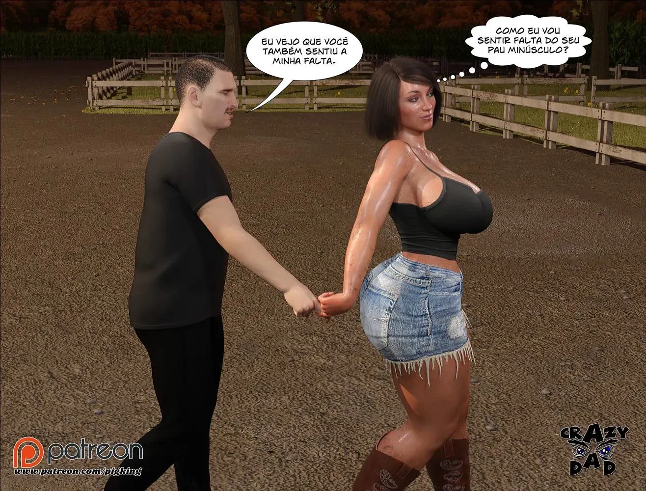 Comendo mãe adotiva: Sonya levando muita pica do Tony em Hentai HQ Brasileiro
