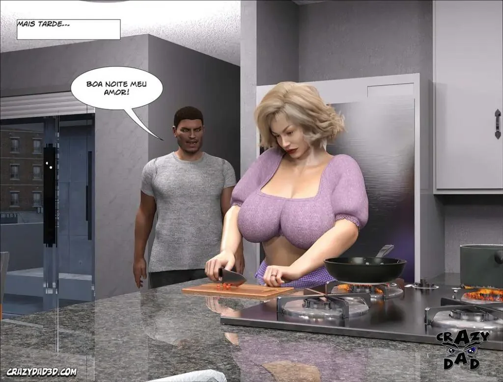 Madison e Donald: Transando Gostoso no Quarto do Filho em Hentai 3D Safado