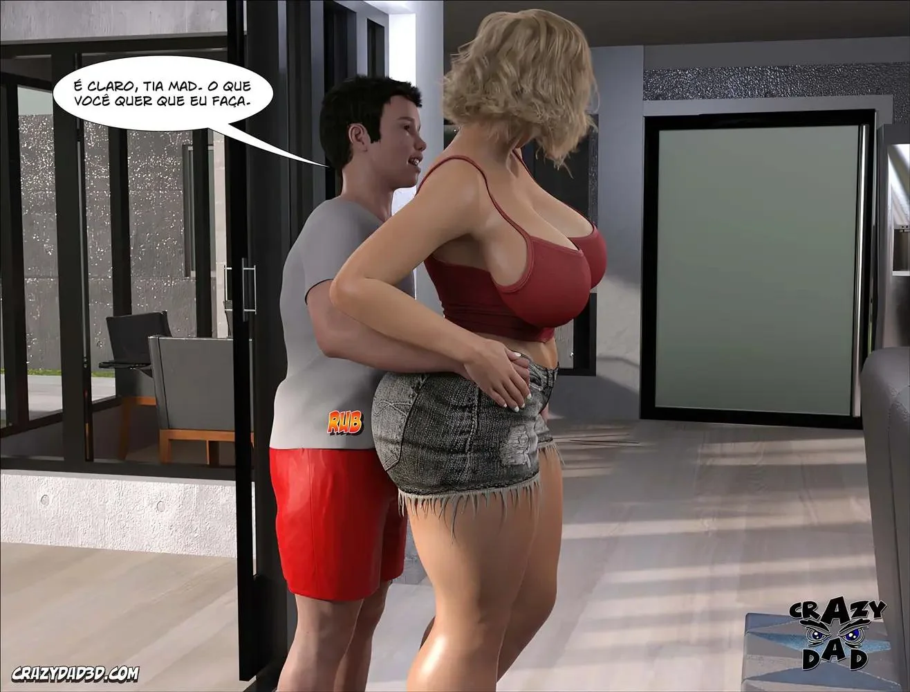 O Sogro Tarado arregaçou a Buceta da Piranha da Madison em Hentai 3D