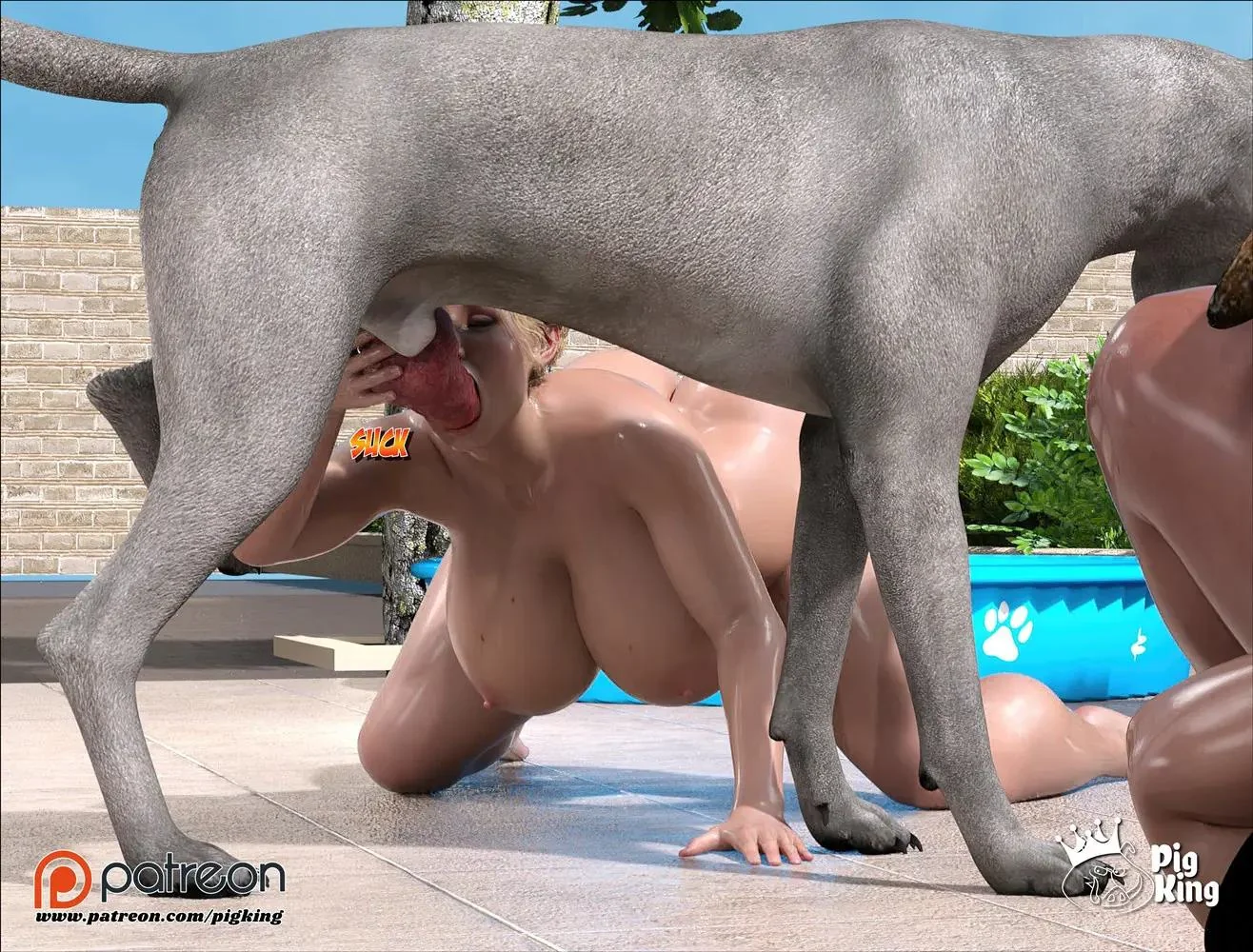 Sacanagem com Zeus e Thor: Cynthia fodendo com dois deuses em hentai 3D na HQ Brasileira