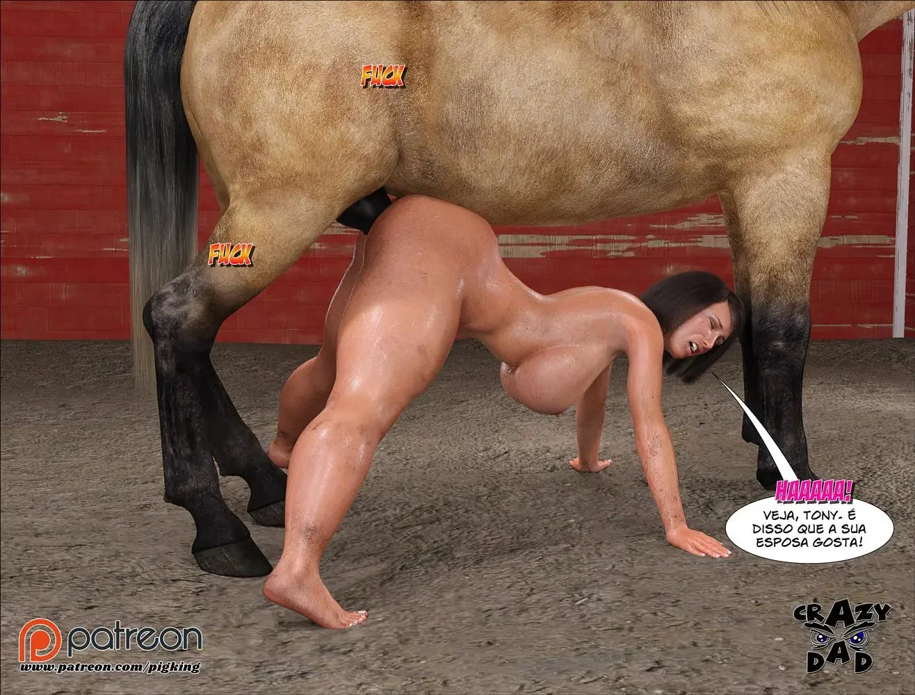 Comendo mãe adotiva: Sonya levando muita pica do Tony em Hentai HQ Brasileiro