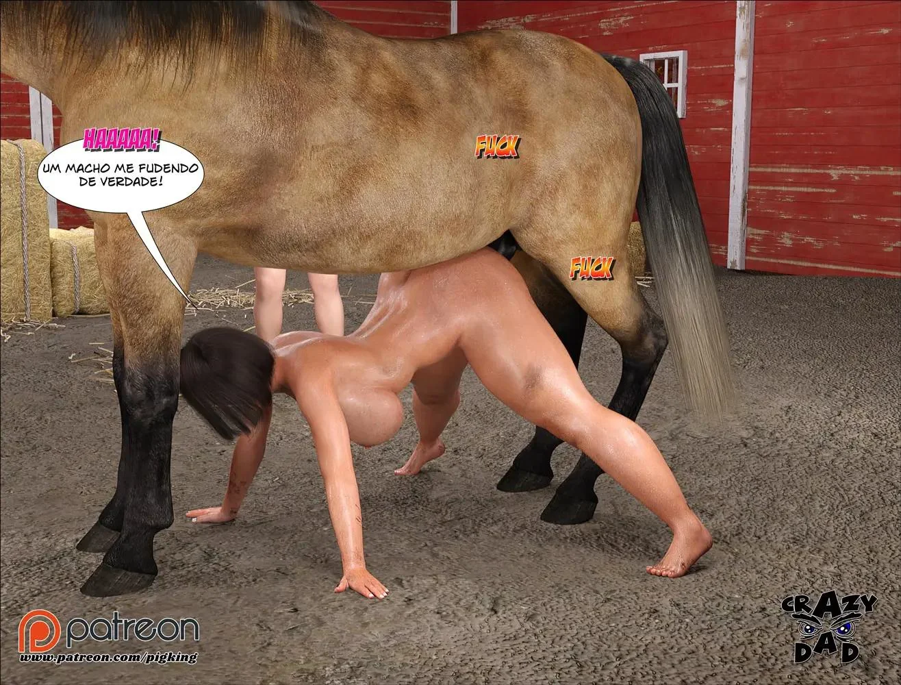 Comendo mãe adotiva: Sonya levando muita pica do Tony em Hentai HQ Brasileiro