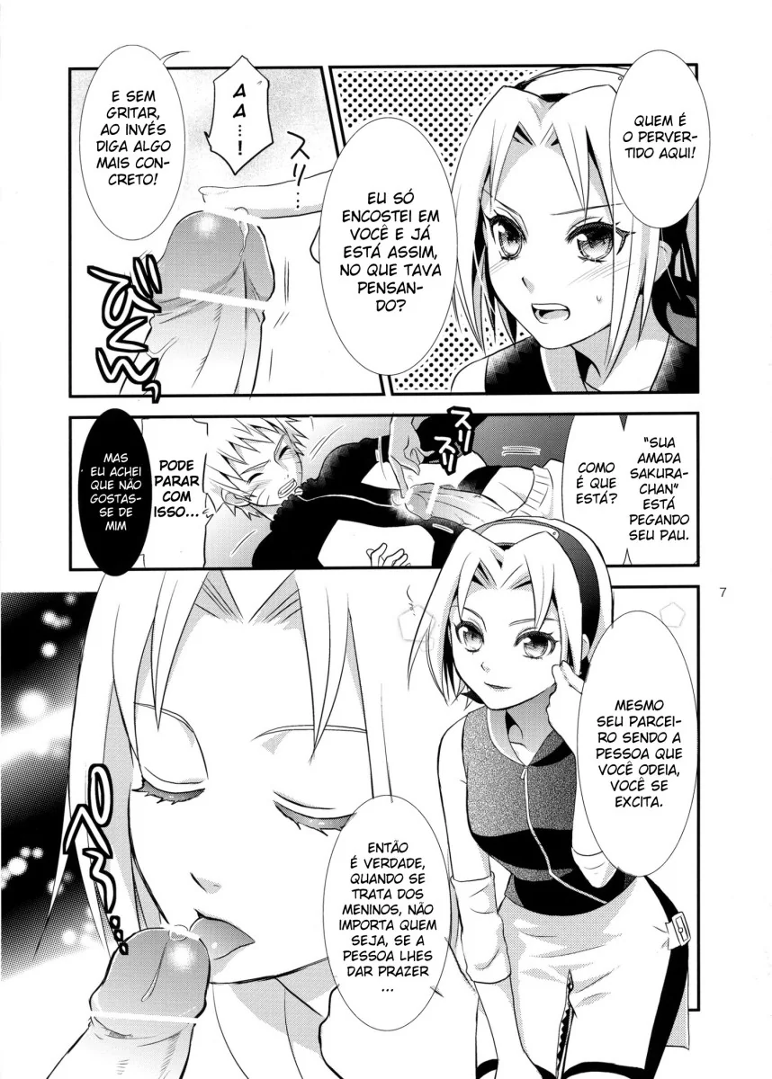 Naruto Pornô: A Virgindade da Sakura – Ela mostrou a pica dele que é verdadeira em HQ Brasileiro