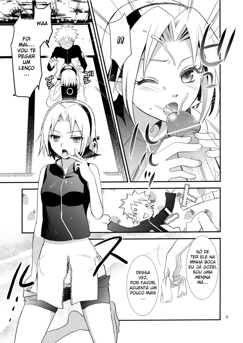 Naruto Pornô: A Virgindade da Sakura – Ela mostrou a pica dele que é verdadeira em HQ Brasileiro