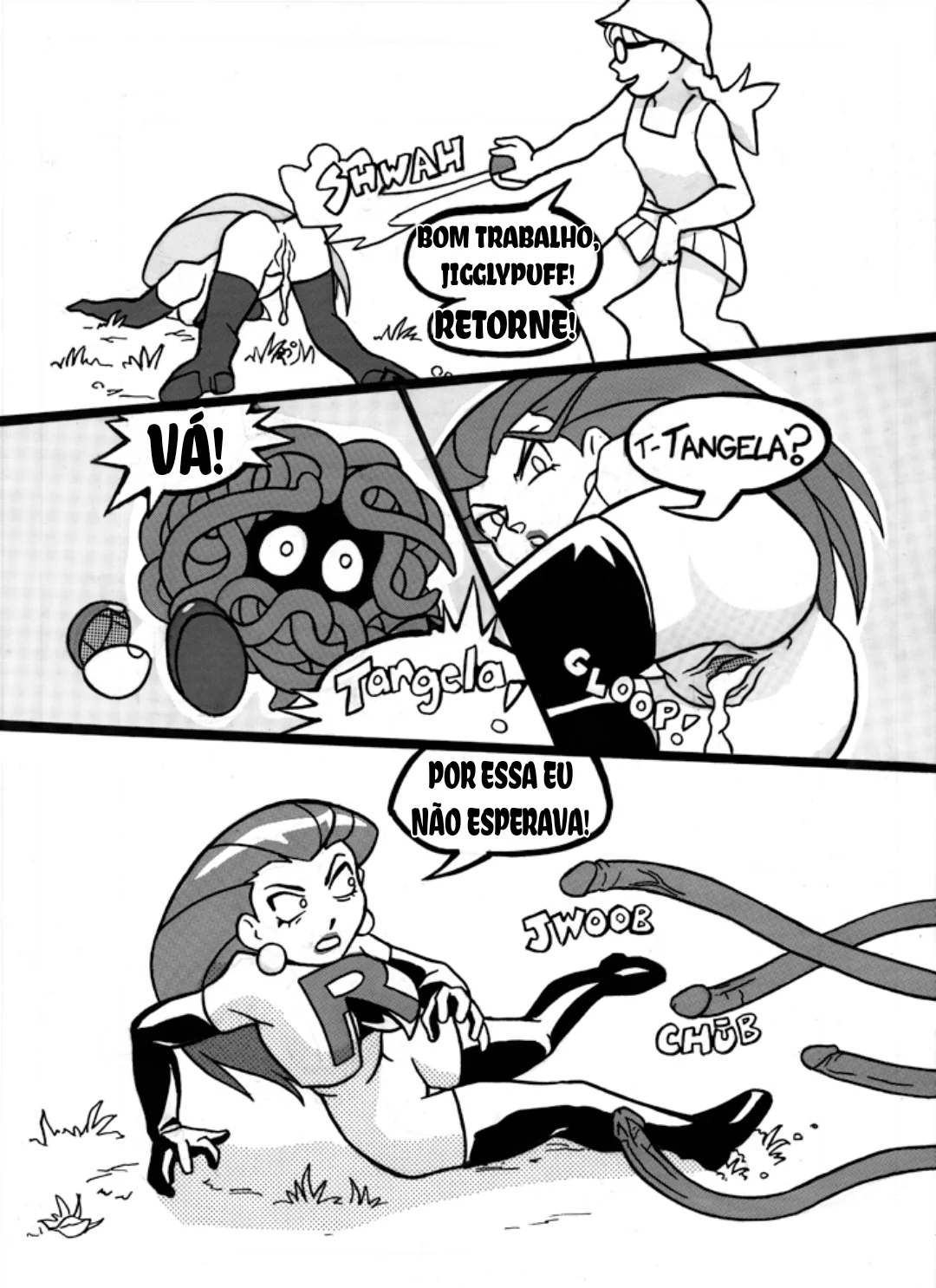 Jessie Pokérape – A Piranha da Equipe Rocket em Hentai Comics Brasileiro