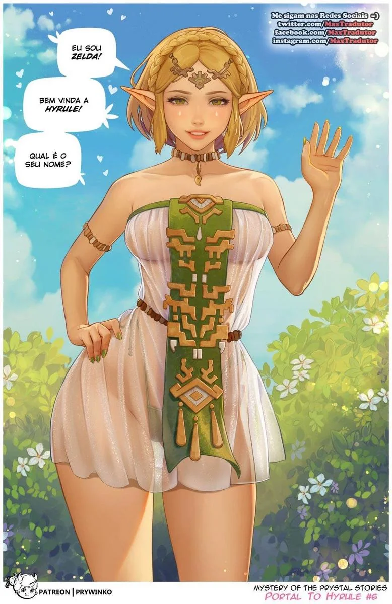 Gwen e Zelda: A Princesa Safada e a Piranha de Outro Universo em Hentai HQ Brasileiro