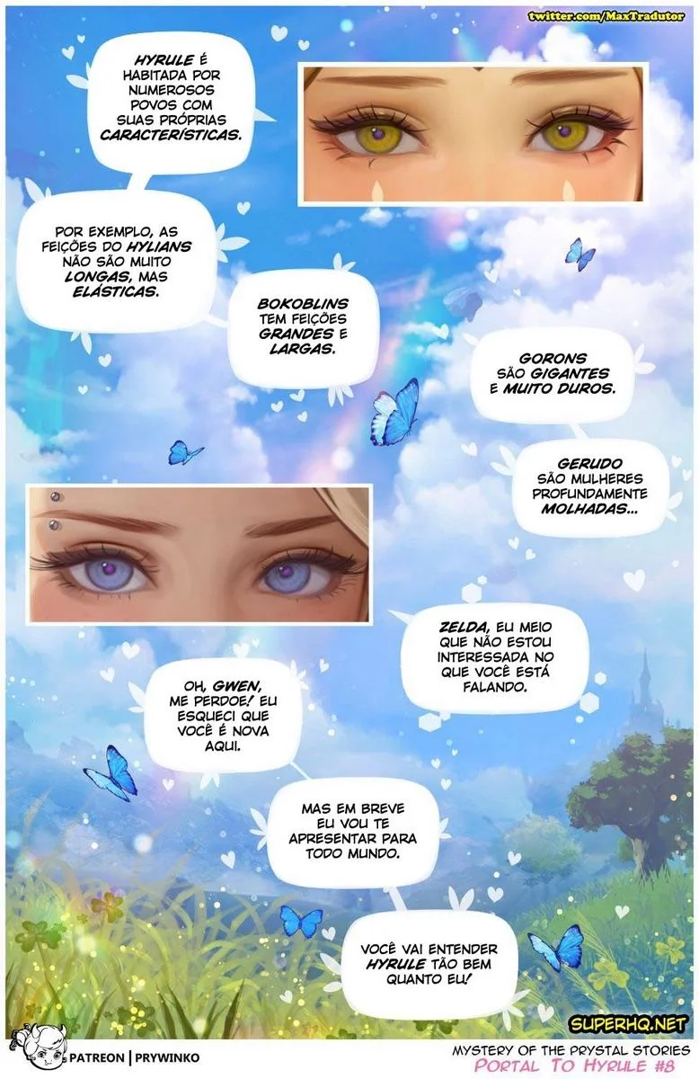 Gwen e Zelda: A Princesa Safada e a Piranha de Outro Universo em Hentai HQ Brasileiro