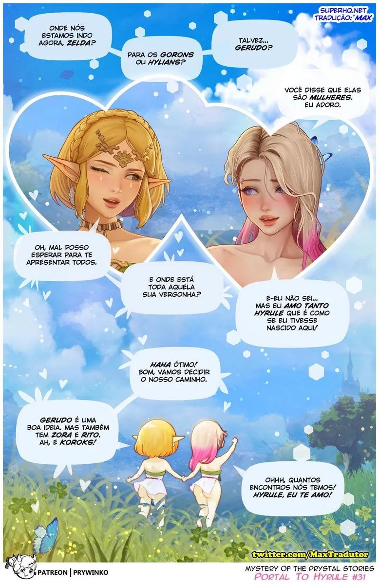 Gwen e Zelda: A Princesa Safada e a Piranha de Outro Universo em Hentai HQ Brasileiro