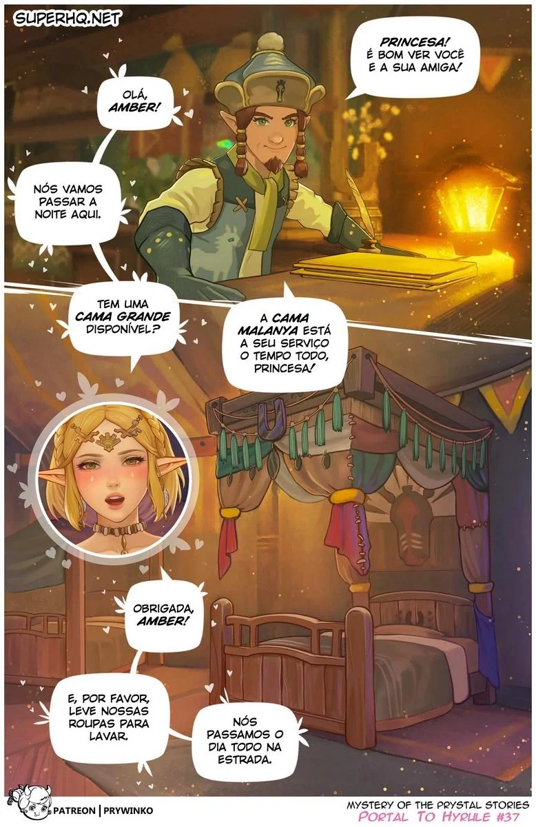 Gwen e Zelda: A Princesa Safada e a Piranha de Outro Universo em Hentai HQ Brasileiro