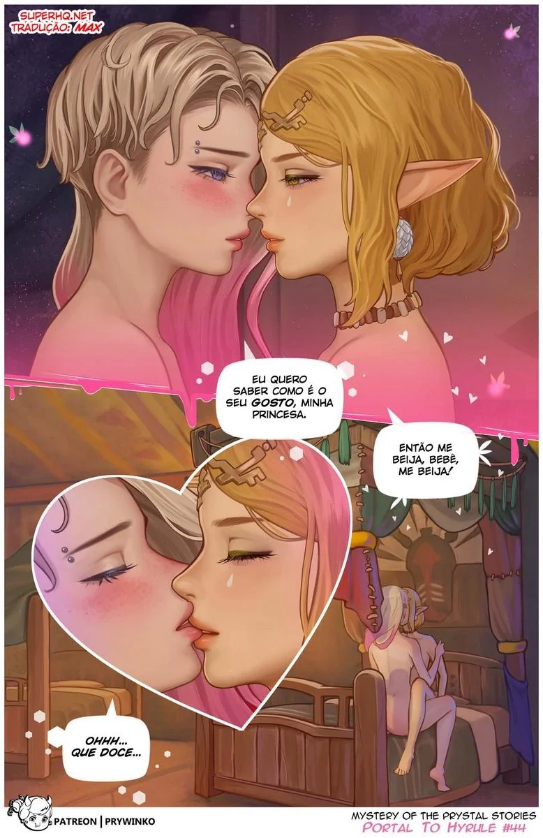 Gwen e Zelda: A Princesa Safada e a Piranha de Outro Universo em Hentai HQ Brasileiro