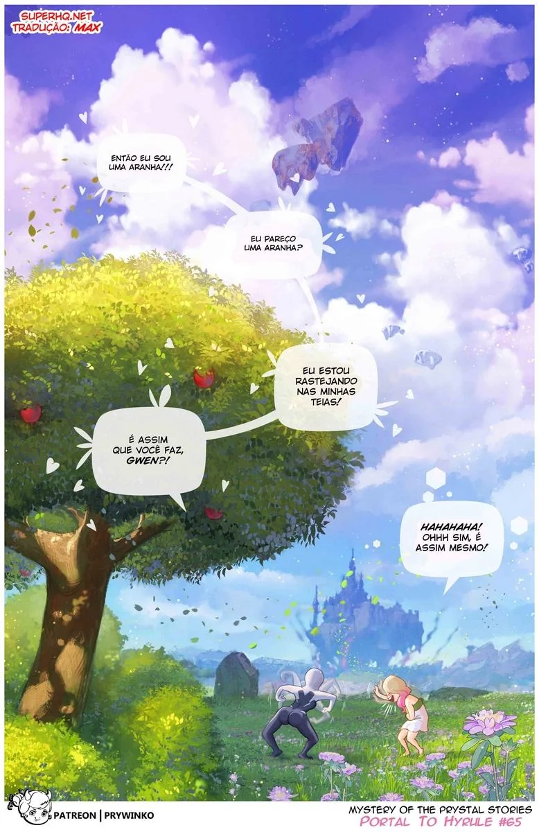 Gwen e Zelda: A Princesa Safada e a Piranha de Outro Universo em Hentai HQ Brasileiro