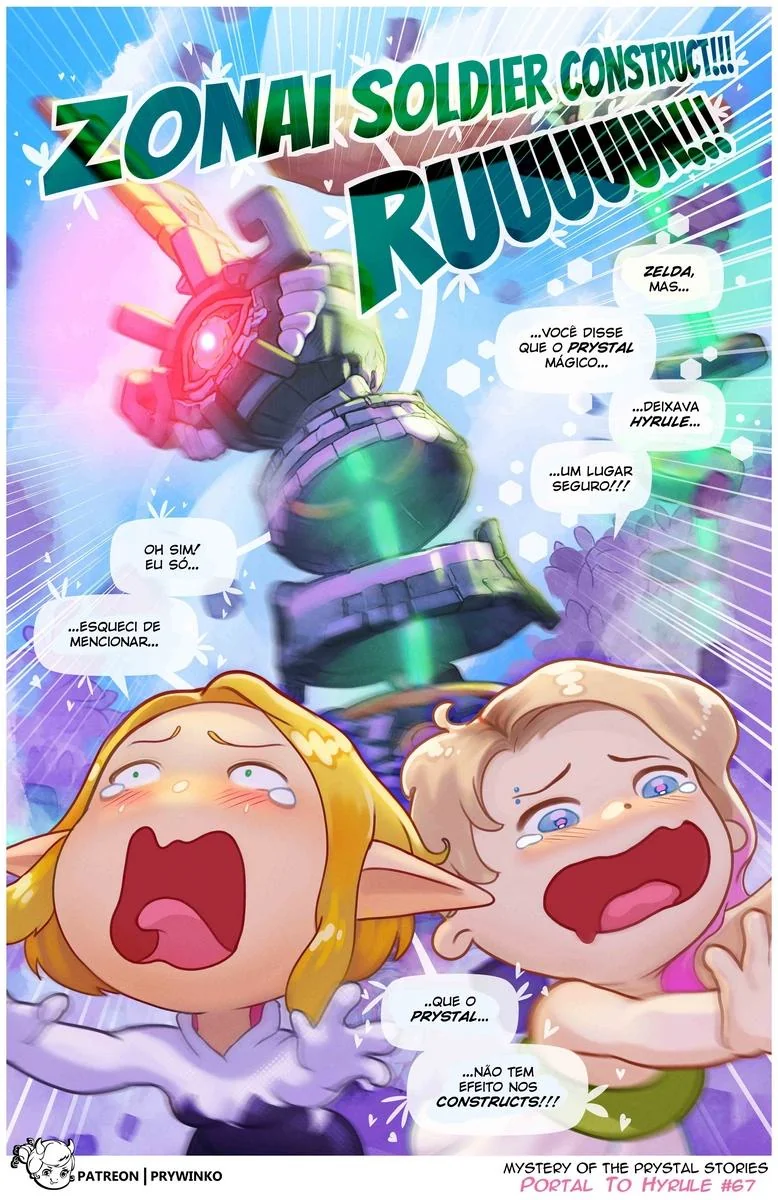 Gwen e Zelda: A Princesa Safada e a Piranha de Outro Universo em Hentai HQ Brasileiro