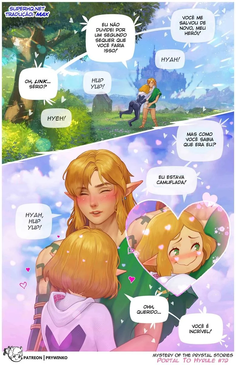 Gwen e Zelda: A Princesa Safada e a Piranha de Outro Universo em Hentai HQ Brasileiro