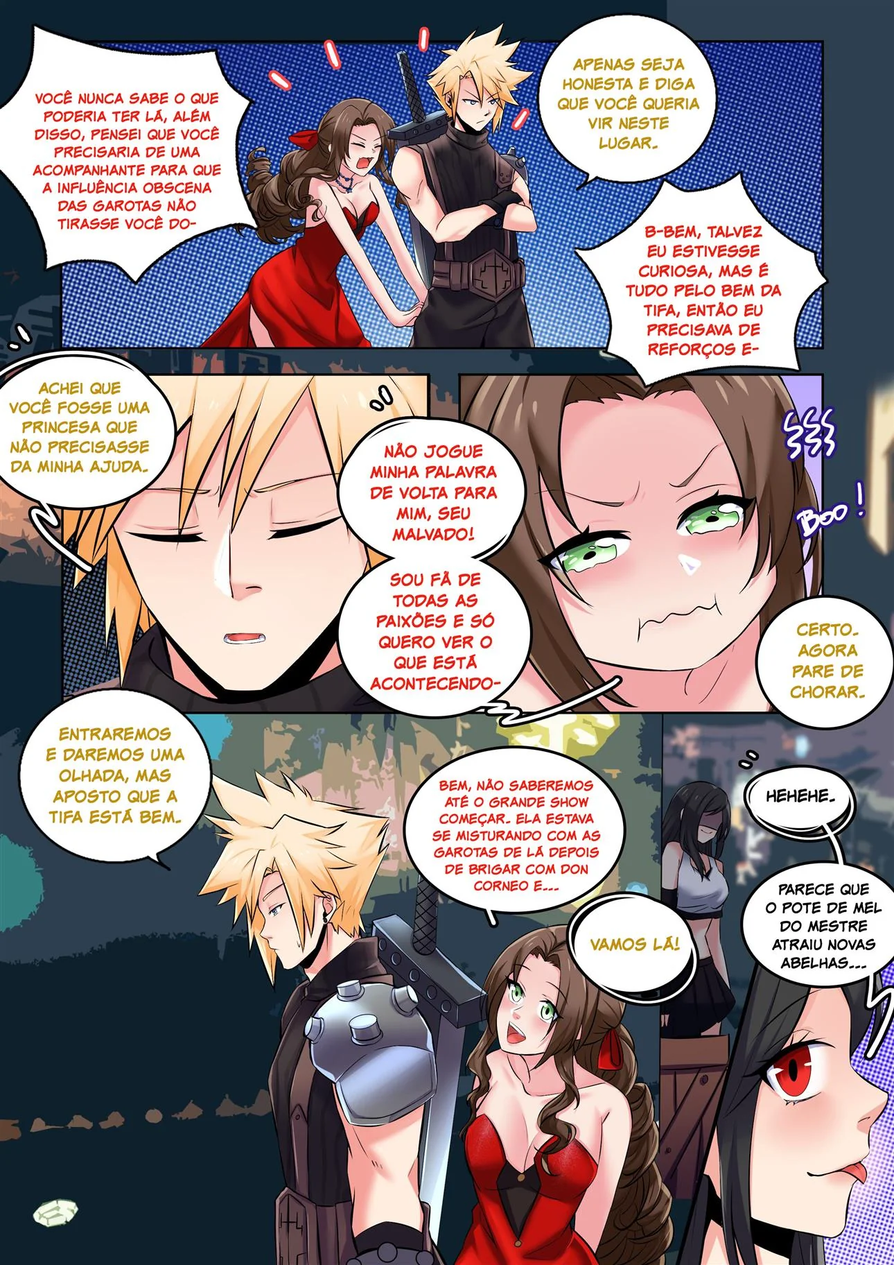 Cloud e a Princesa em Busca da Buceta Perdida da Tifa – Hentai HQ Brasileiro
