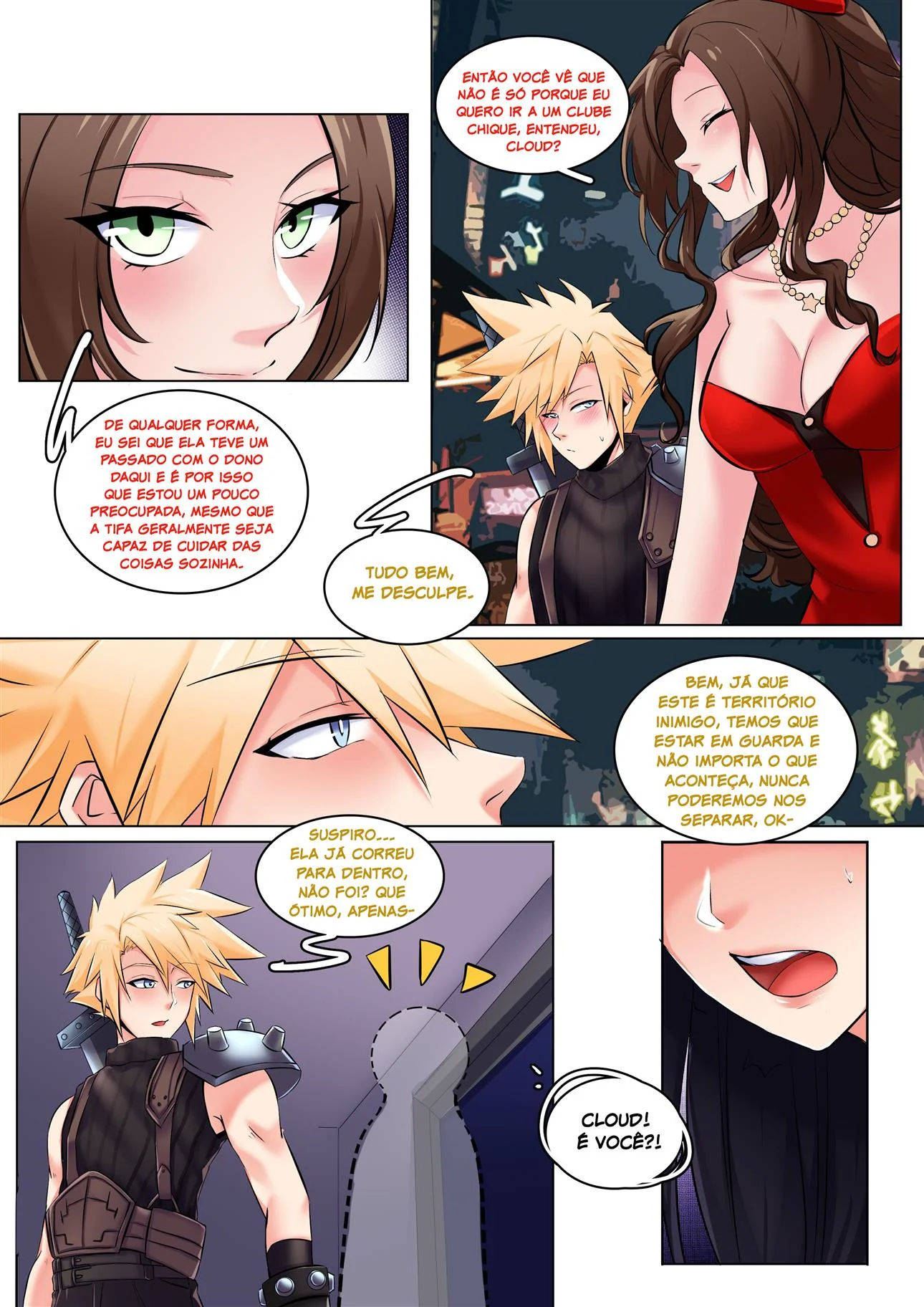 Cloud e a Princesa em Busca da Buceta Perdida da Tifa – Hentai HQ Brasileiro