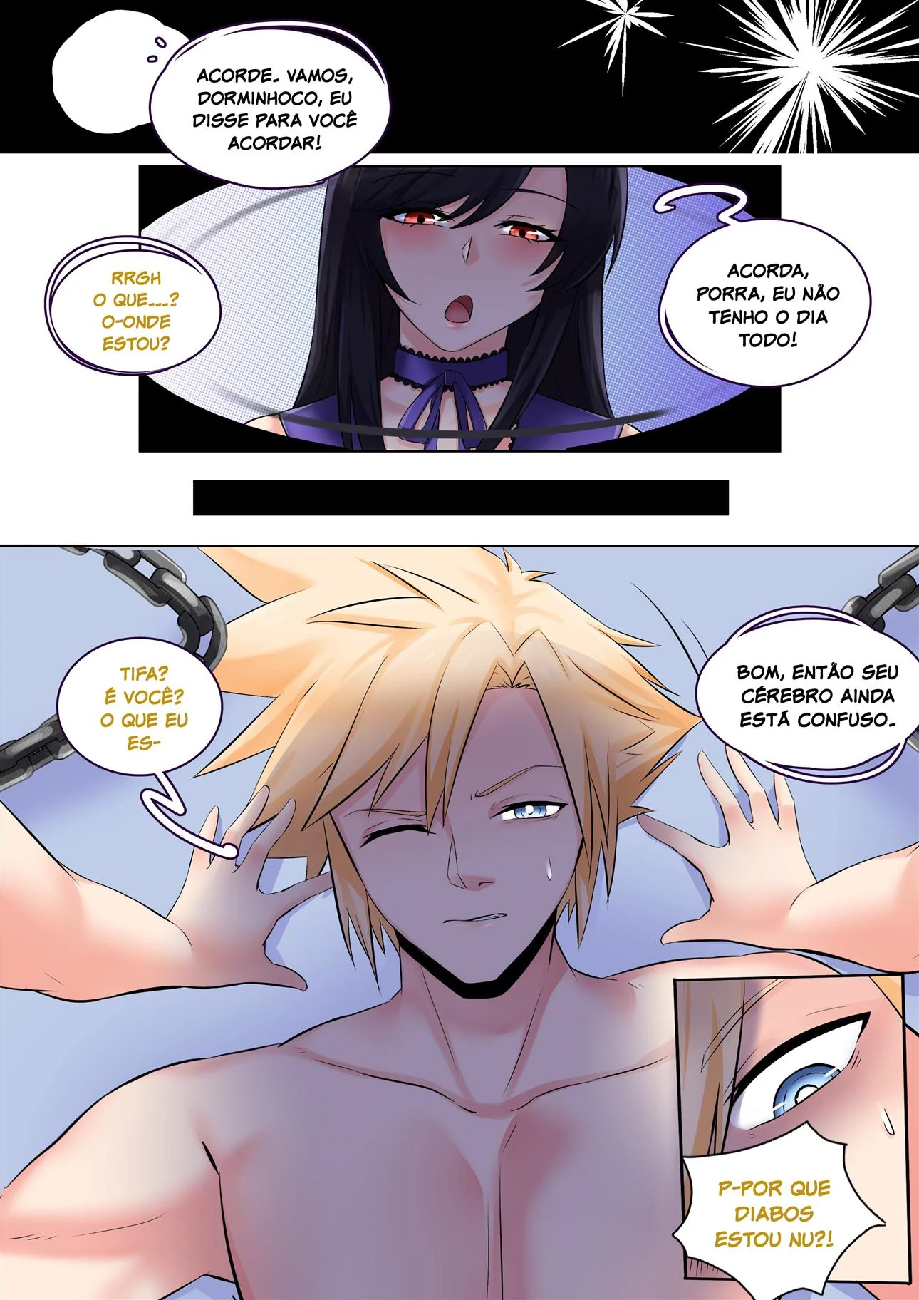 Cloud e a Princesa em Busca da Buceta Perdida da Tifa – Hentai HQ Brasileiro