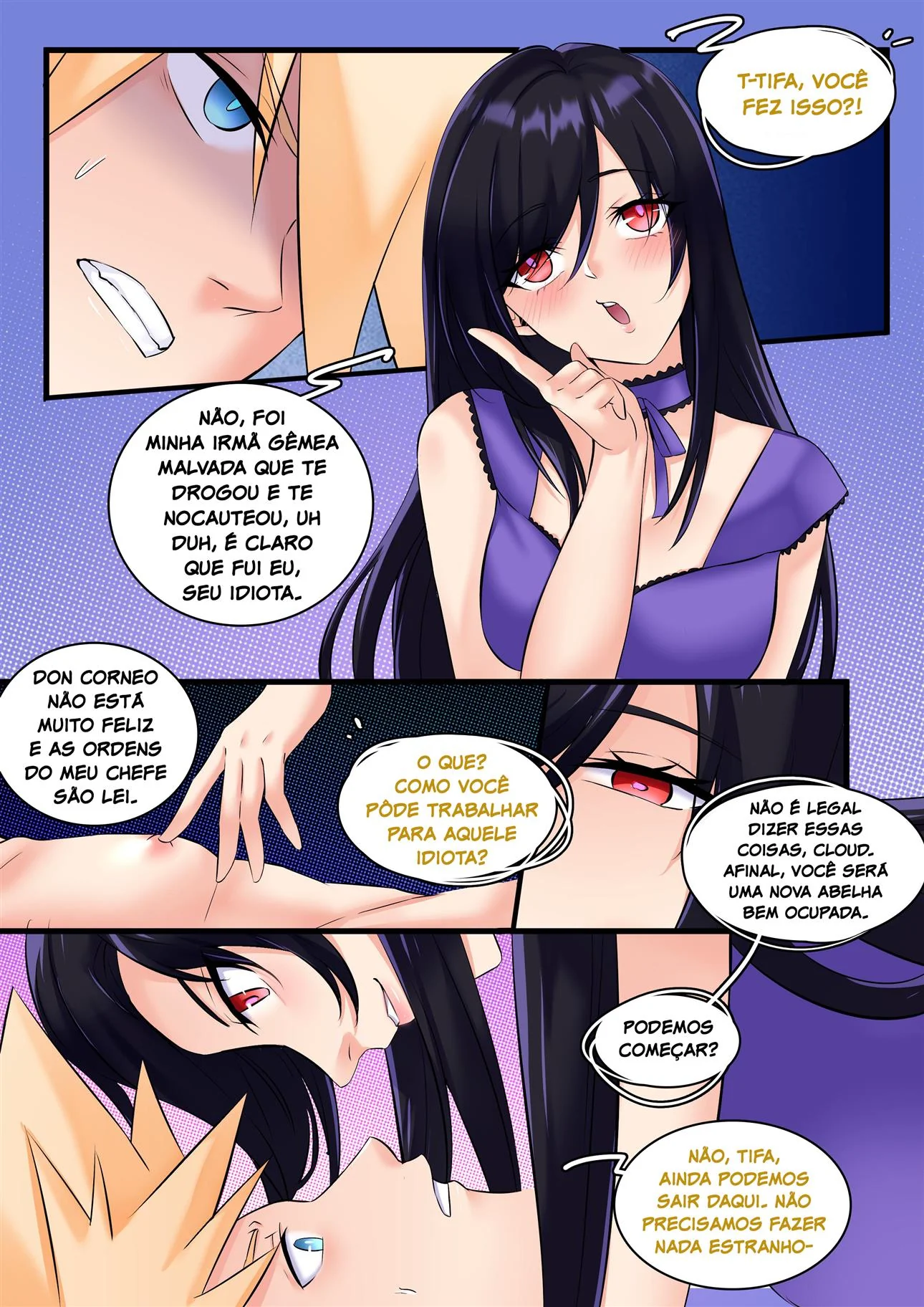 Cloud e a Princesa em Busca da Buceta Perdida da Tifa – Hentai HQ Brasileiro