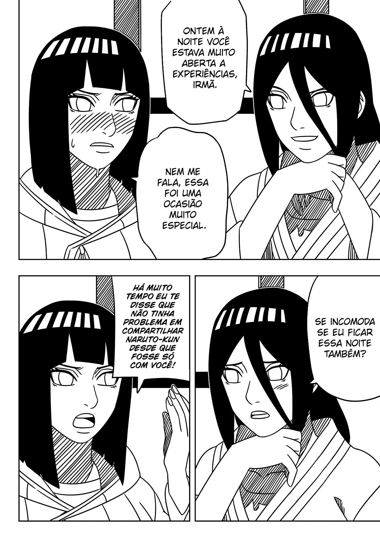 Bacanal de Aniversário: Naruto, Hanabi e Hinata em Hentai Incesto” em HQ Brasileiro