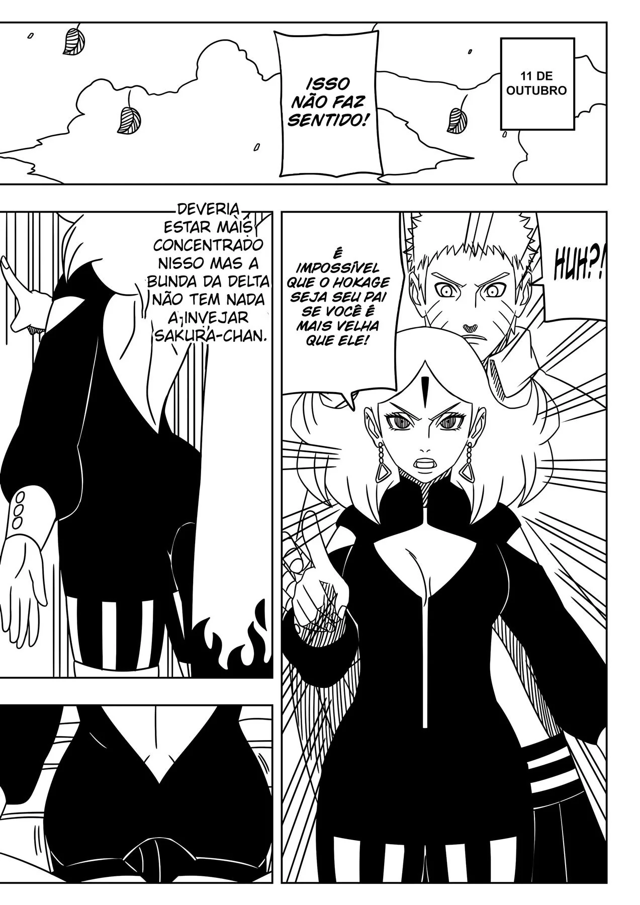 Bacanal de Aniversário: Naruto, Hanabi e Hinata em Hentai Incesto” em HQ Brasileiro