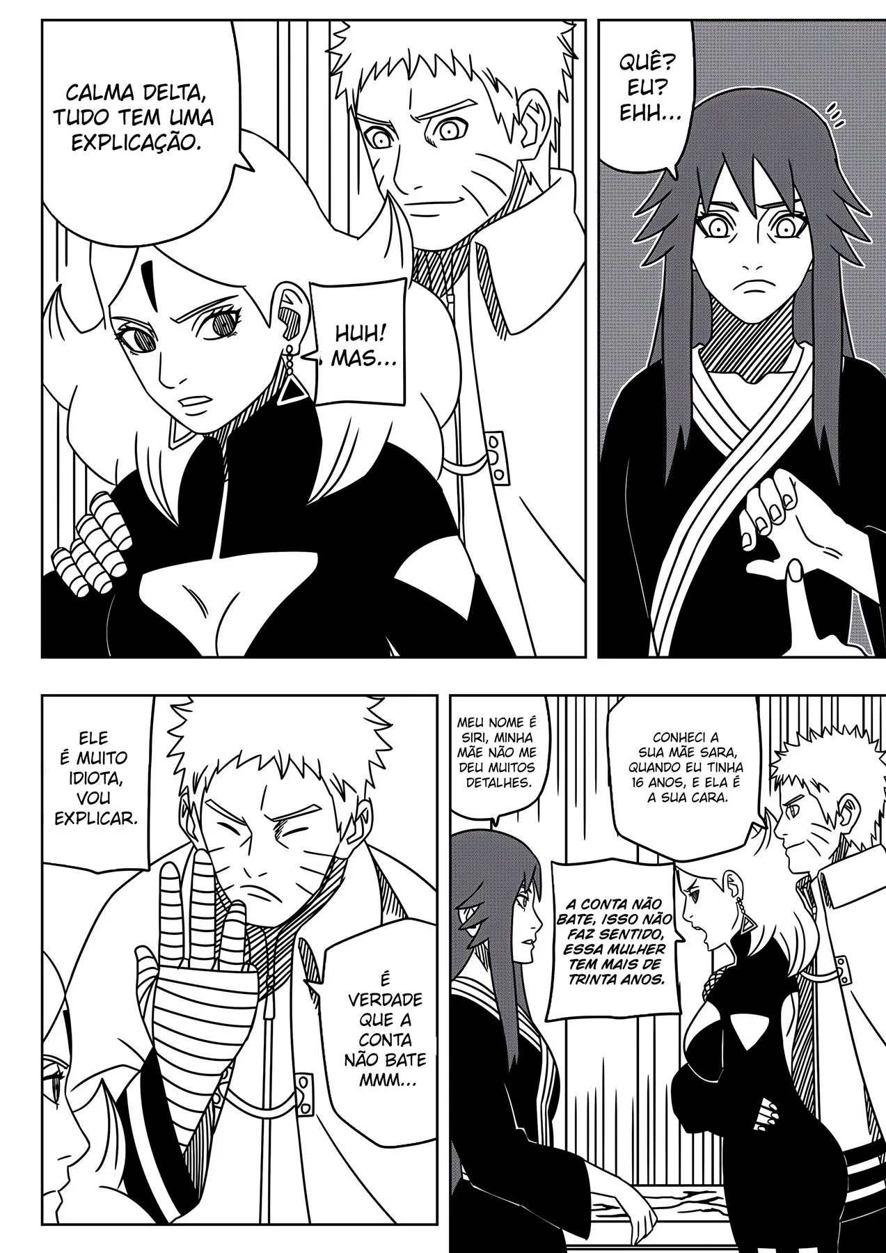 Bacanal de Aniversário: Naruto, Hanabi e Hinata em Hentai Incesto” em HQ Brasileiro