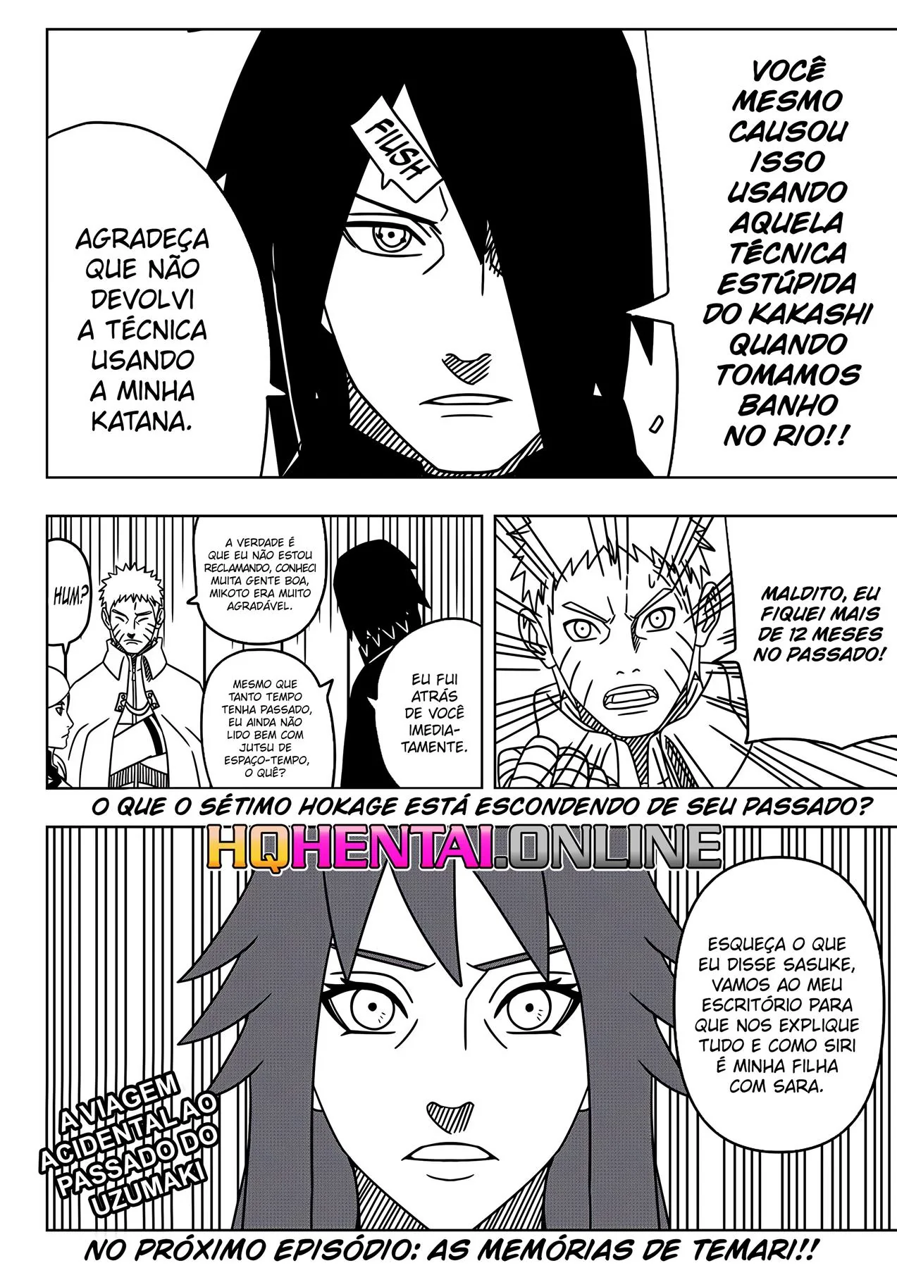 Bacanal de Aniversário: Naruto, Hanabi e Hinata em Hentai Incesto” em HQ Brasileiro