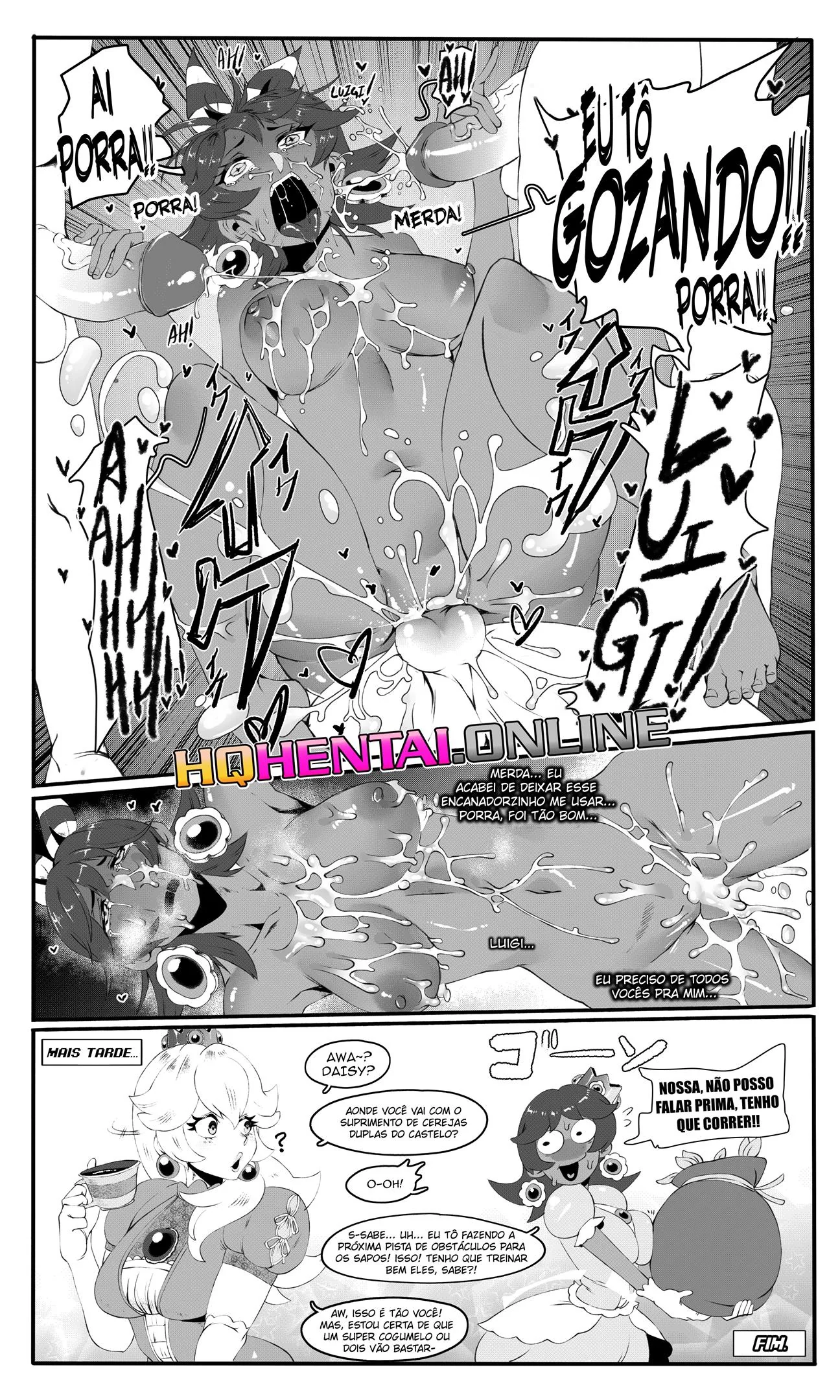 Daisy e Luigi: A Praia do Prazer em Hentai HQ Brasileiro