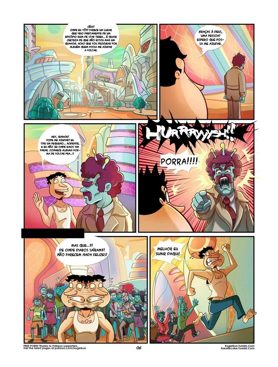 Quagmire na Casa do Peter – Uma Paródia Hentai HQ Cheia de Pica, Buceta e Putaria em HQ Brasileiro