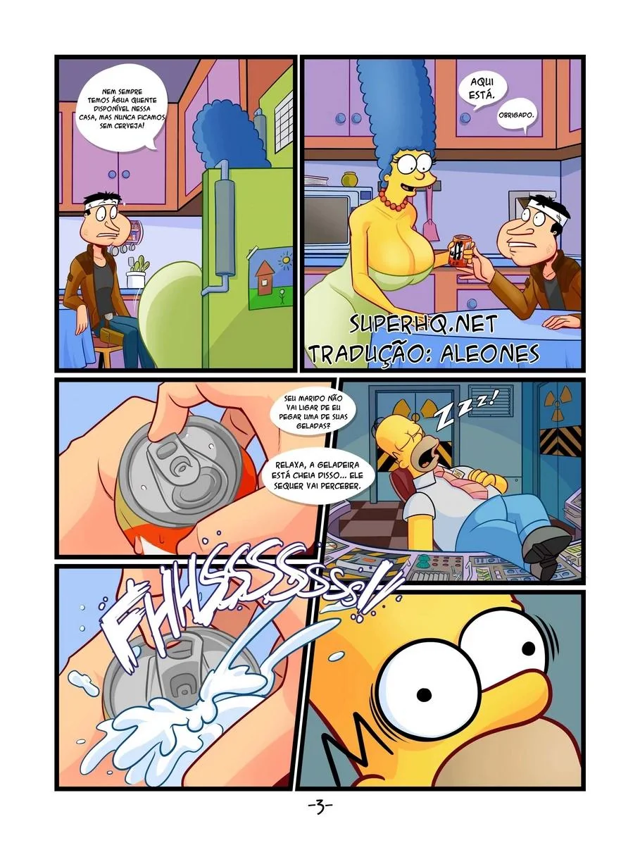 Marge e Quagmire: A Piranha da Família Simpsons em Hentai HQ Brasileiro