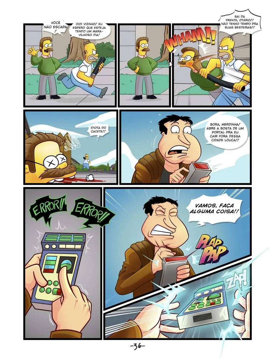 Marge e Quagmire: A Piranha da Família Simpsons em Hentai HQ Brasileiro