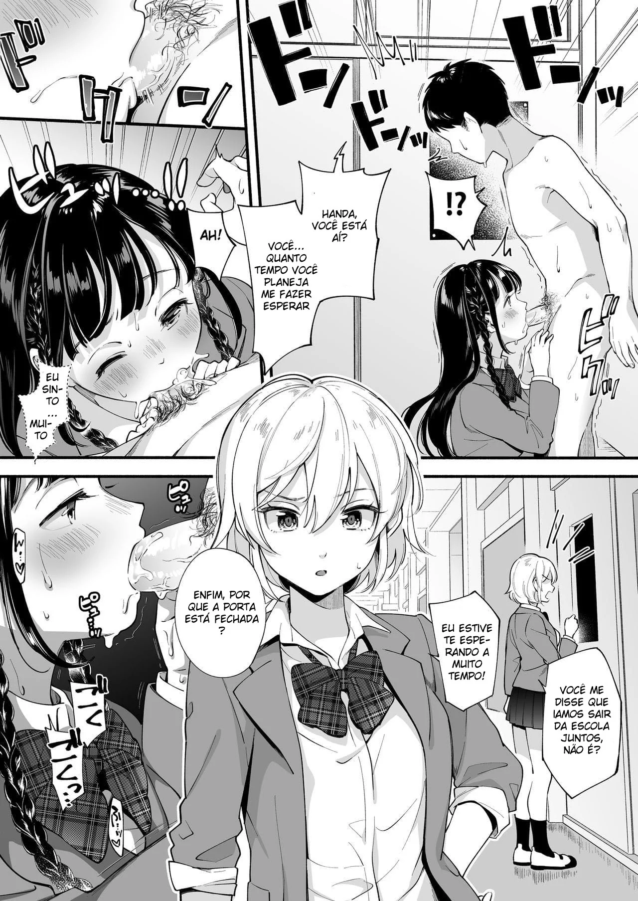 As Investidas da Piranha na Rola do Handa-kun em Hentai HQ Brasileiro