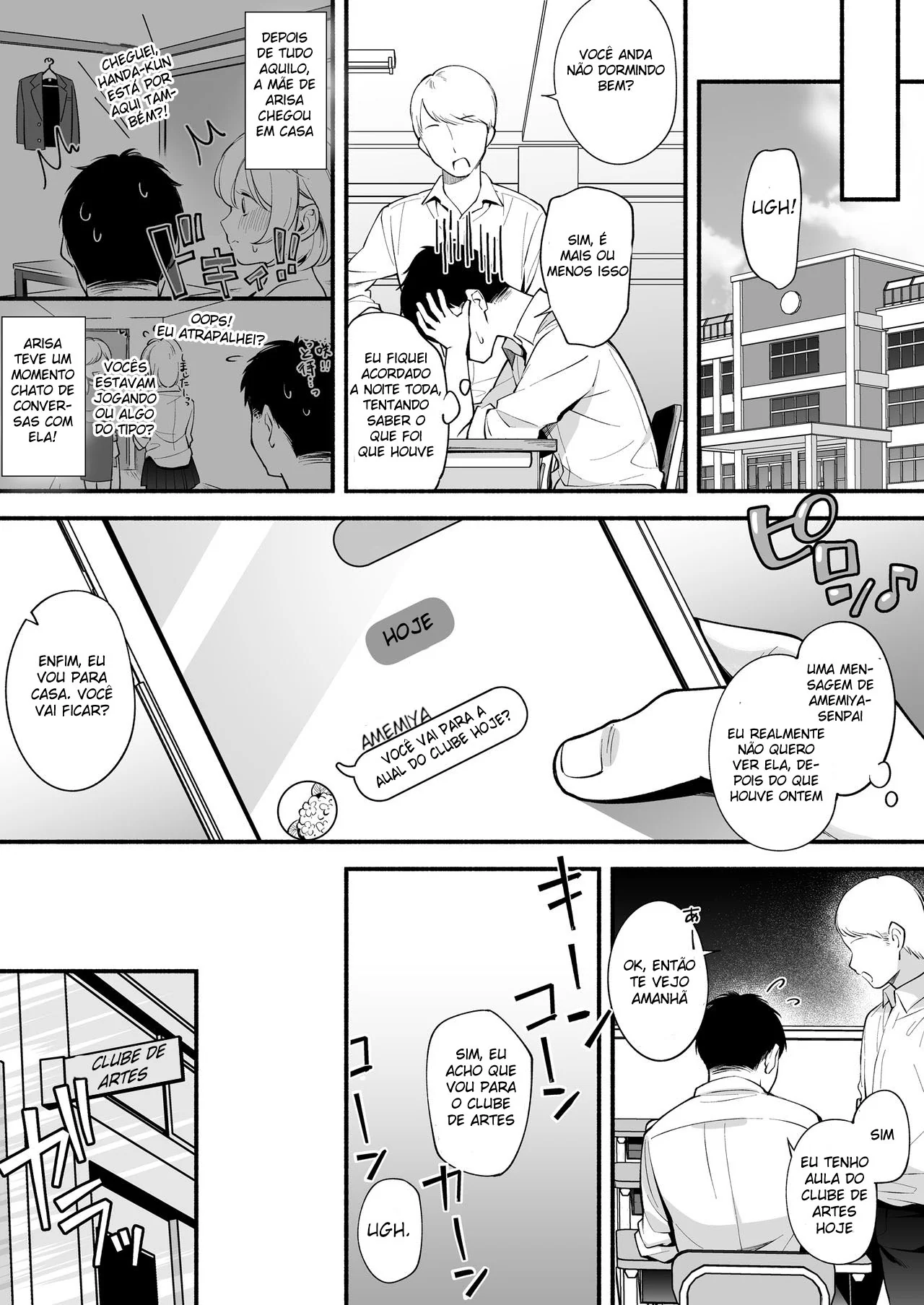 As Investidas da Piranha na Rola do Handa-kun em Hentai HQ Brasileiro