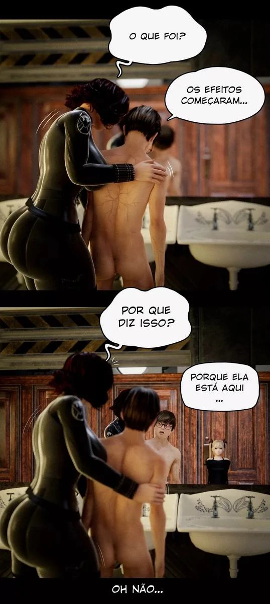 Viúva Negra flagra Alaric se masturbando – Hentai HQ